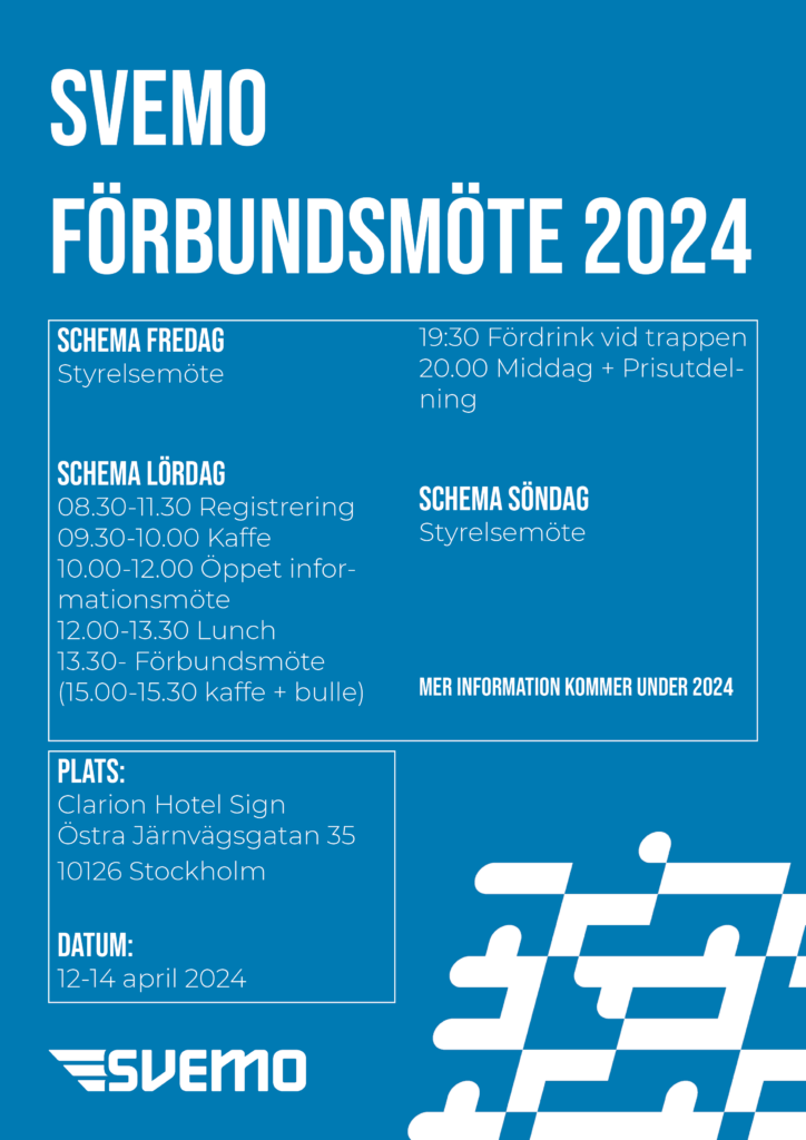Bild som beskriver Svemos agenda under förbundsmötet 2024